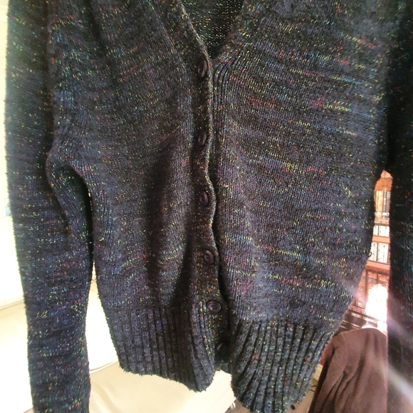 Dangerfield Button-up Patterned Knit Cardigen Size 8 - Picture 5 of 6